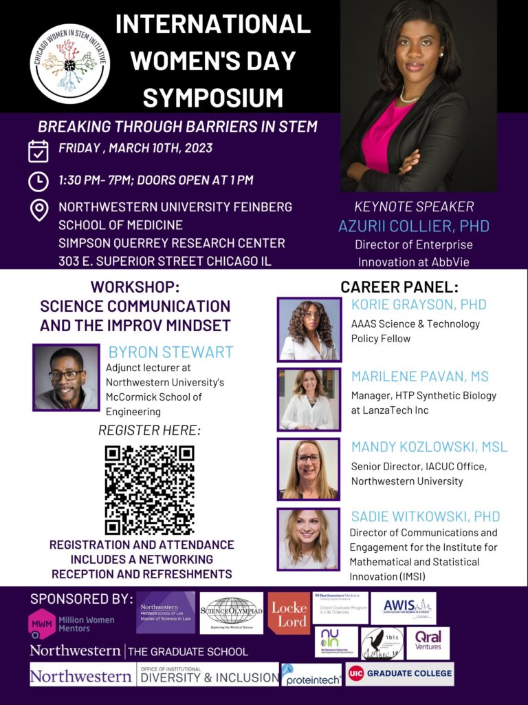 Breaking Through Barriers In Stem International Womens Day Symposium Awis Chicago